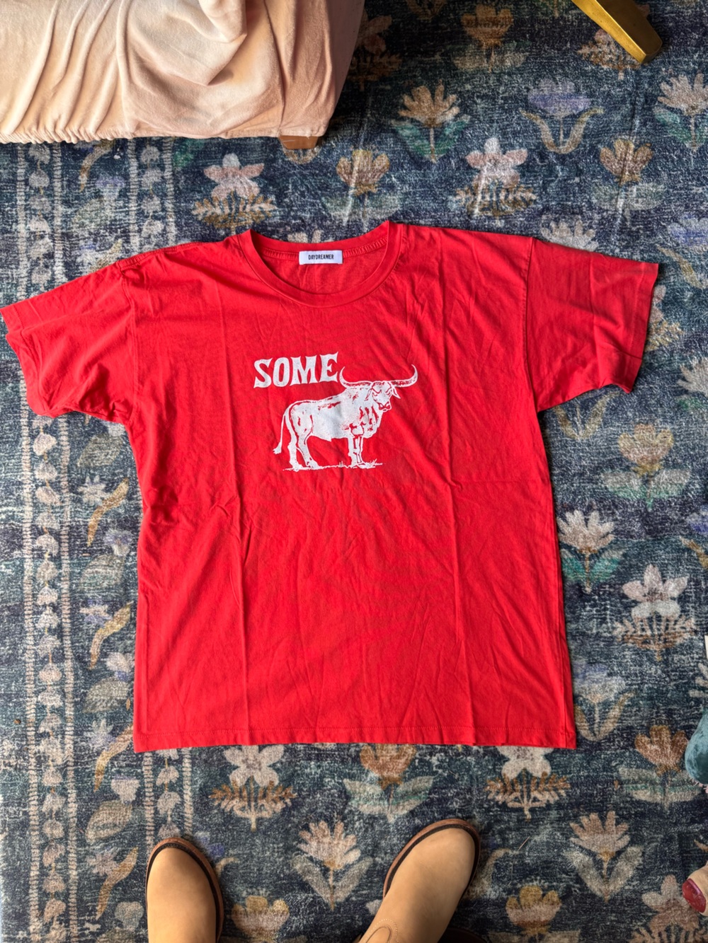 Daydreamer LA Some Bull Red Graphic Short Sleeve Tee